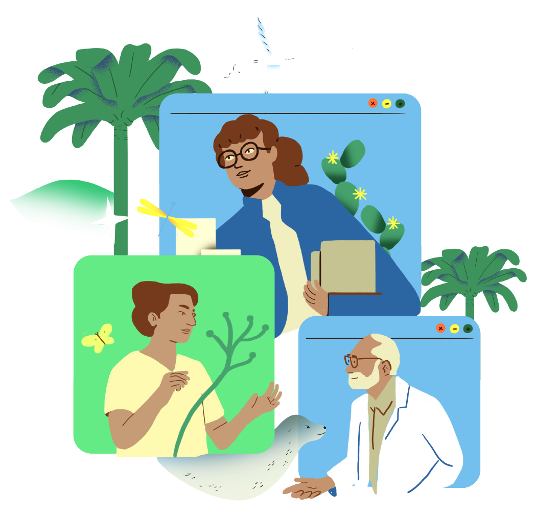 Graphic of people from different work backgrounds