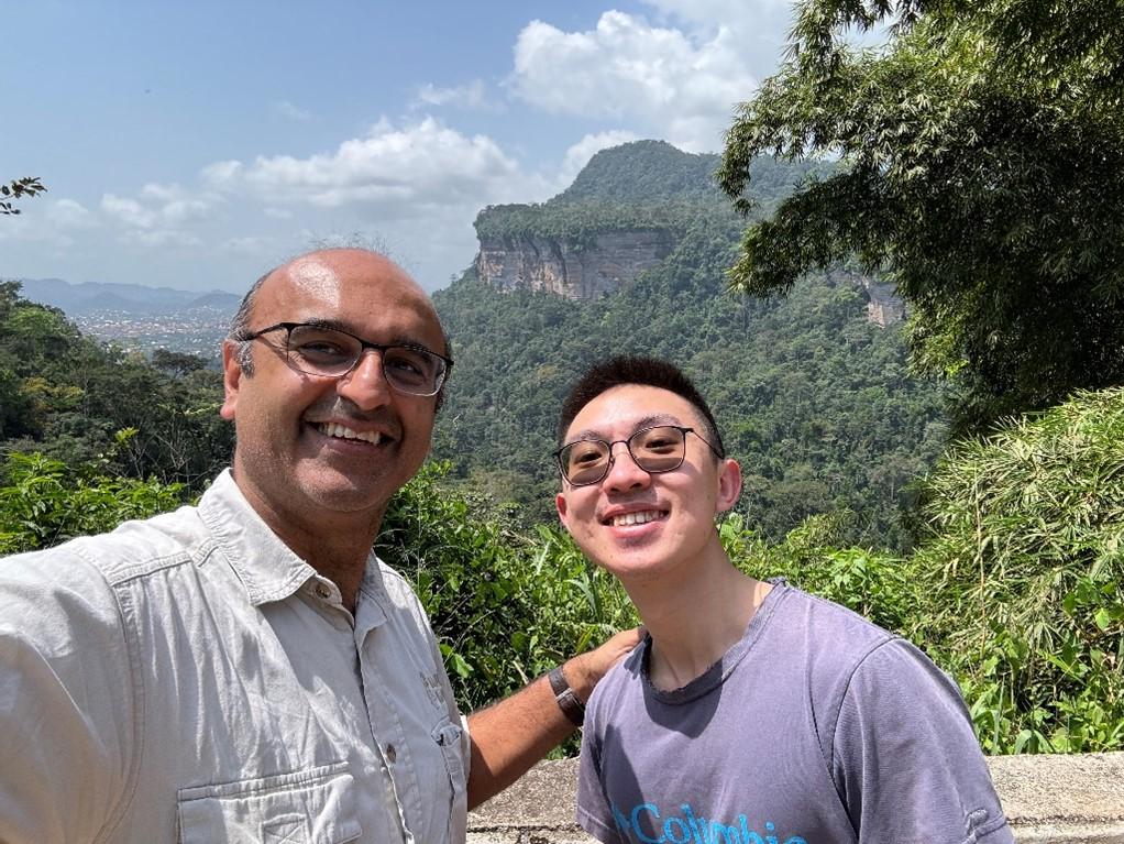Dr Huanyuan Zhang-Zheng and Prof Yadvinder Malhi during a fieldwork in Ghana, West Africa