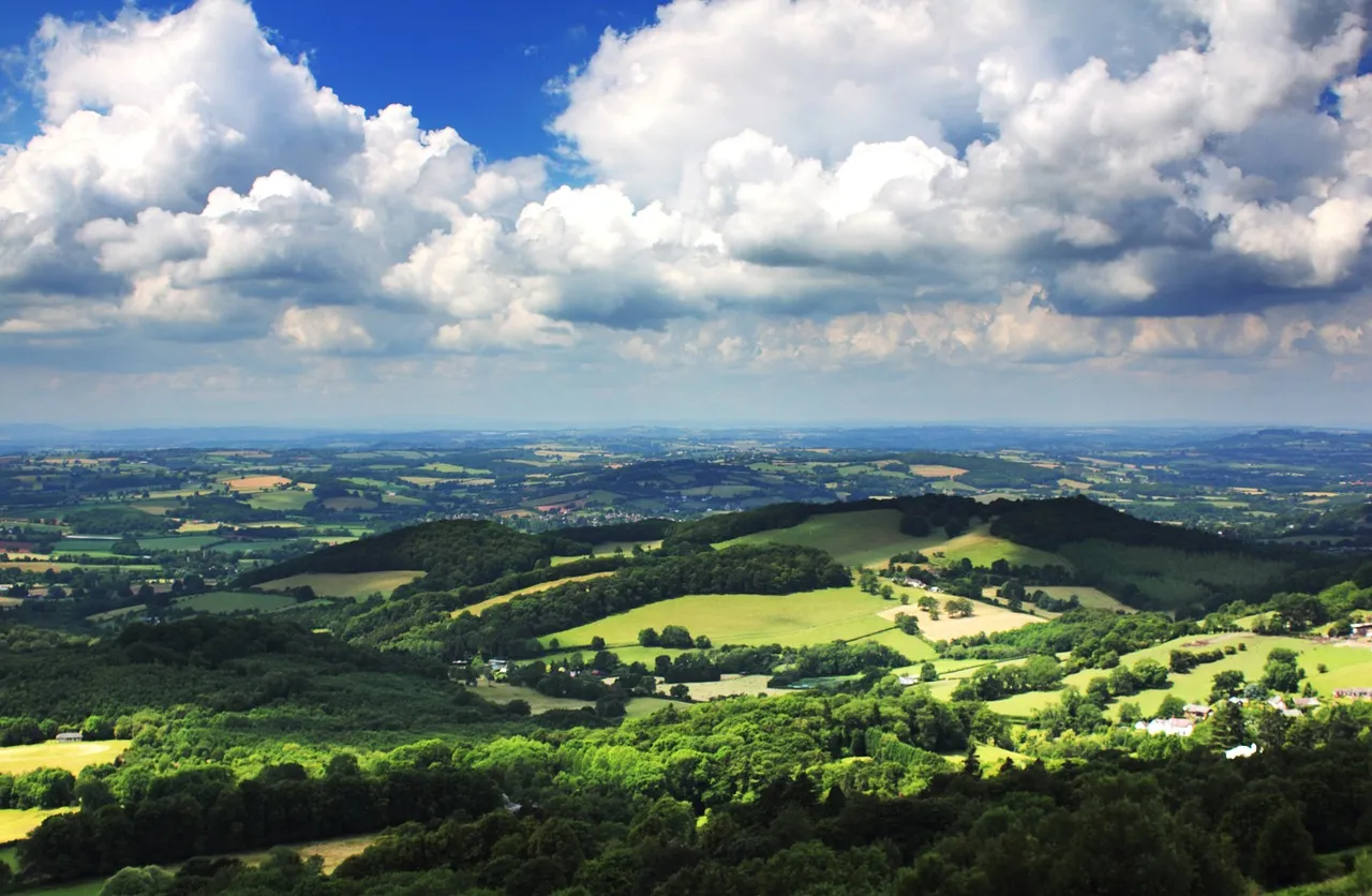 Malvern Hills from a distance