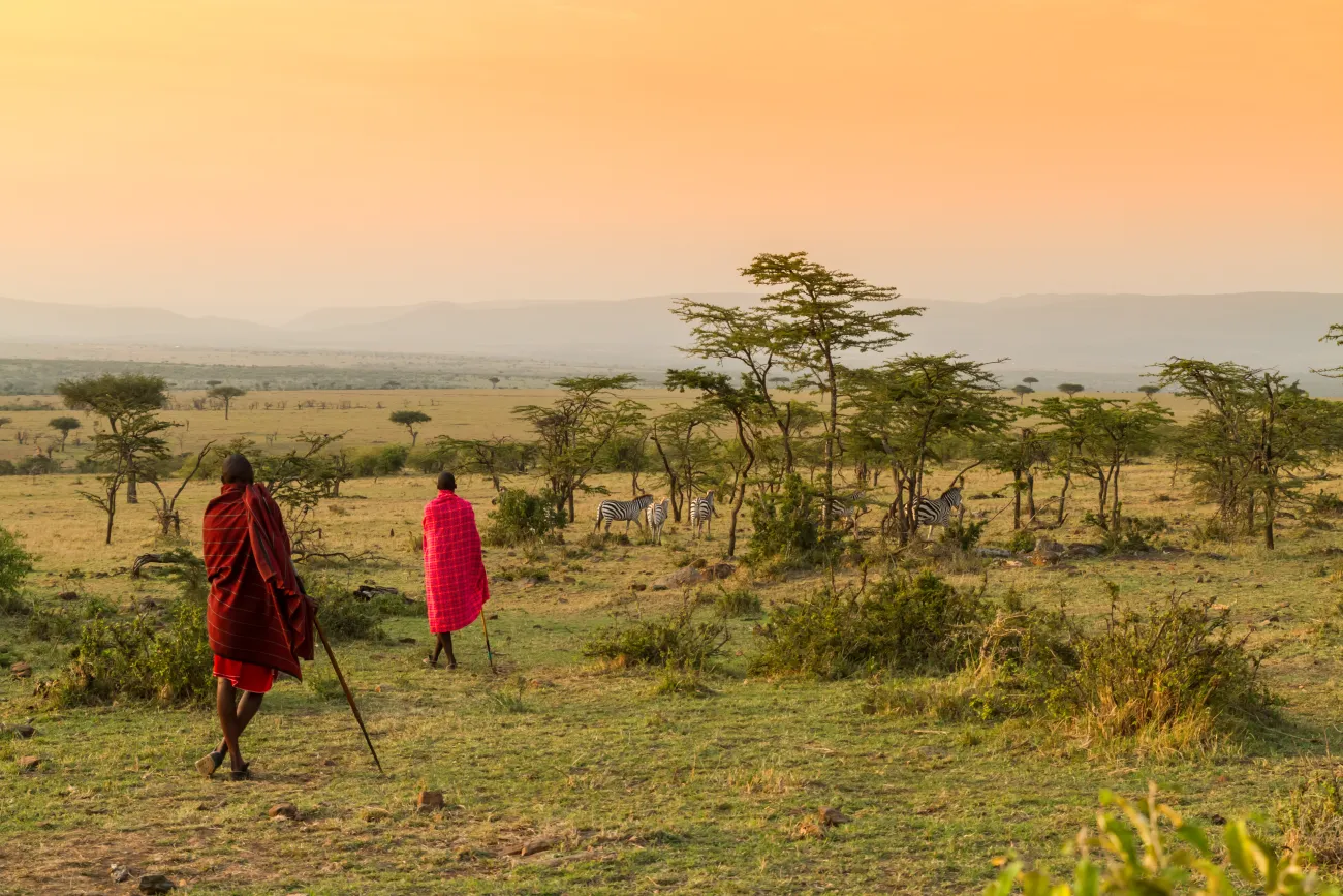 Bush walk with Maasais in kenya