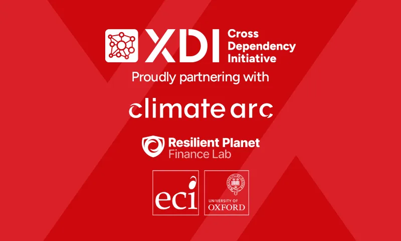 White logos of all the partners involved on red background