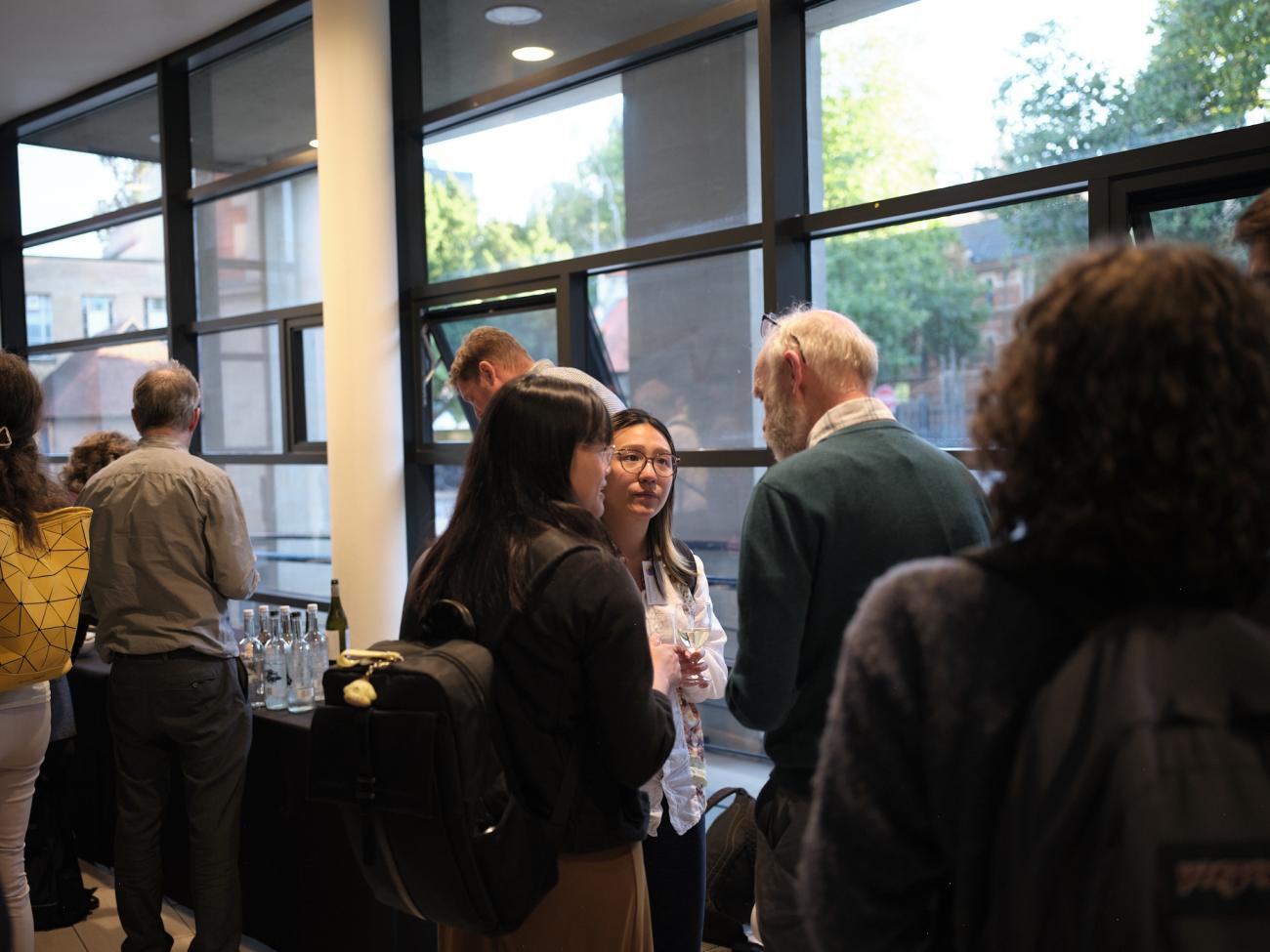 Delegates gathering and networking