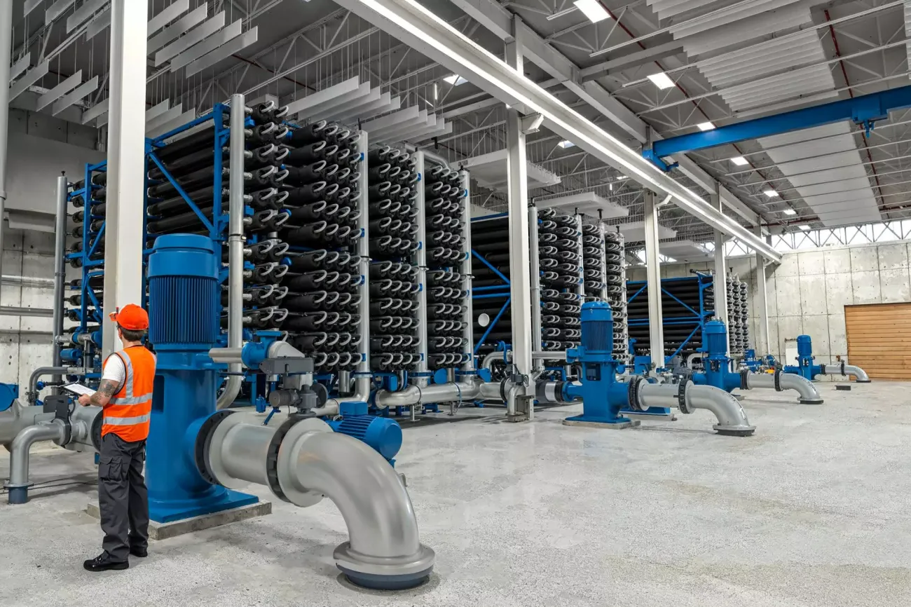 A digital rendering of the planned advanced water purification facility at Los Angeles’ Donald C. Tillman Water Reclamation Plant in Van Nuys.
