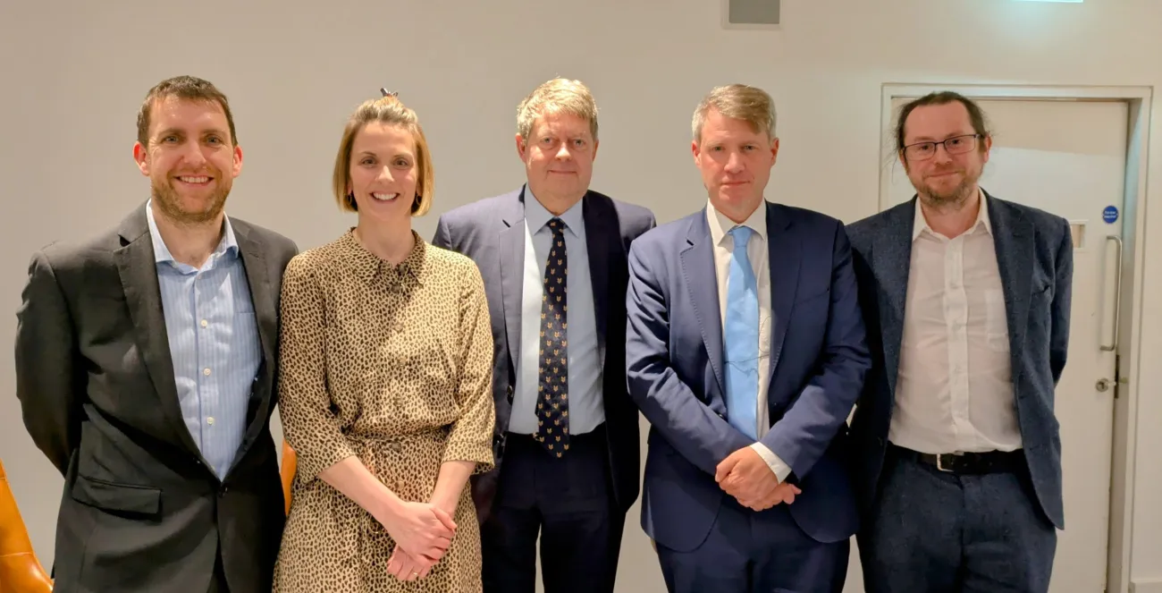 Organisers of the event stood next to Chris Skidmore