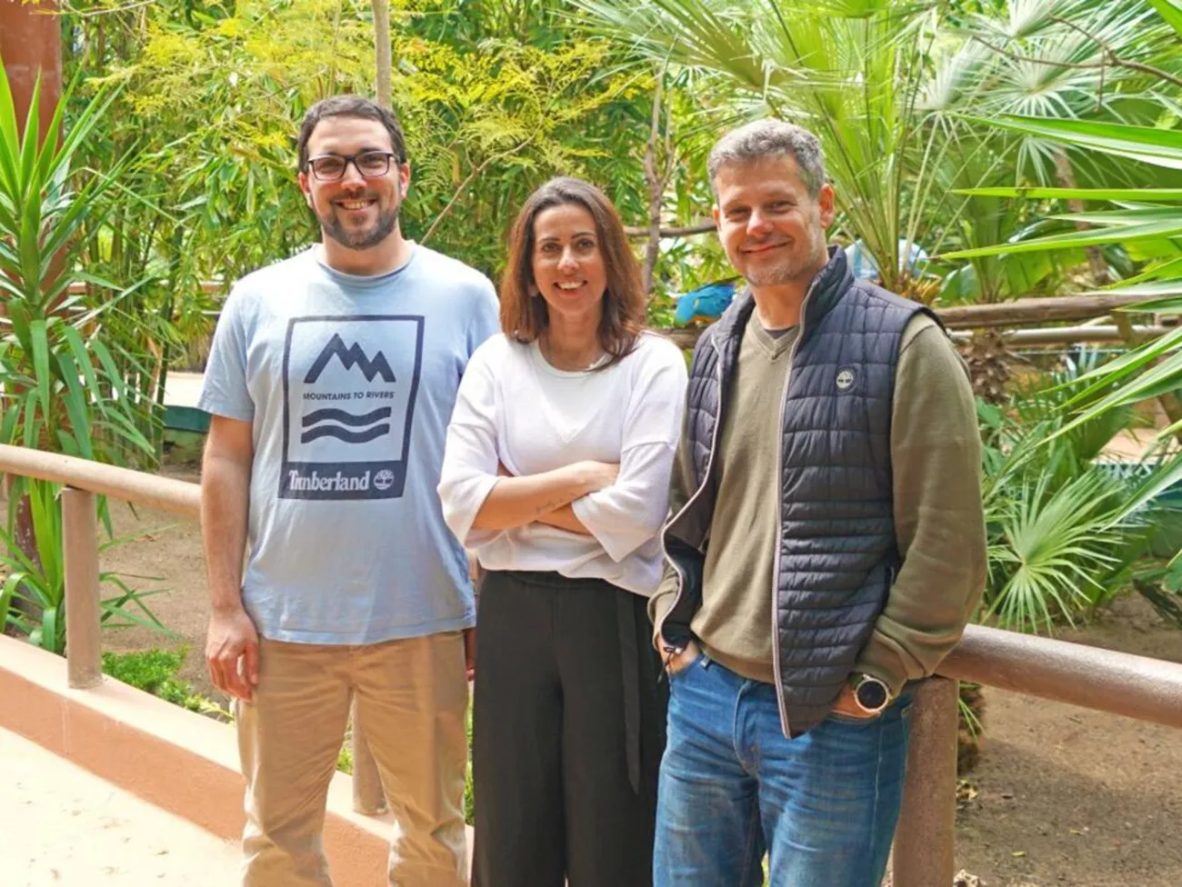 Edgar Ribeiro, Isa Pinho and João Neves, the team at the Center for Species Survival (CSS) on Behaviour Change in Albufeira, Portugal