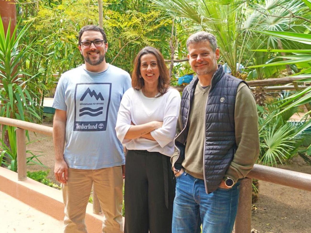 Edgar Ribeiro, Isa Pinho and João Neves, the team at the Center for Species Survival (CSS) on Behaviour Change in Albufeira, Portugal
