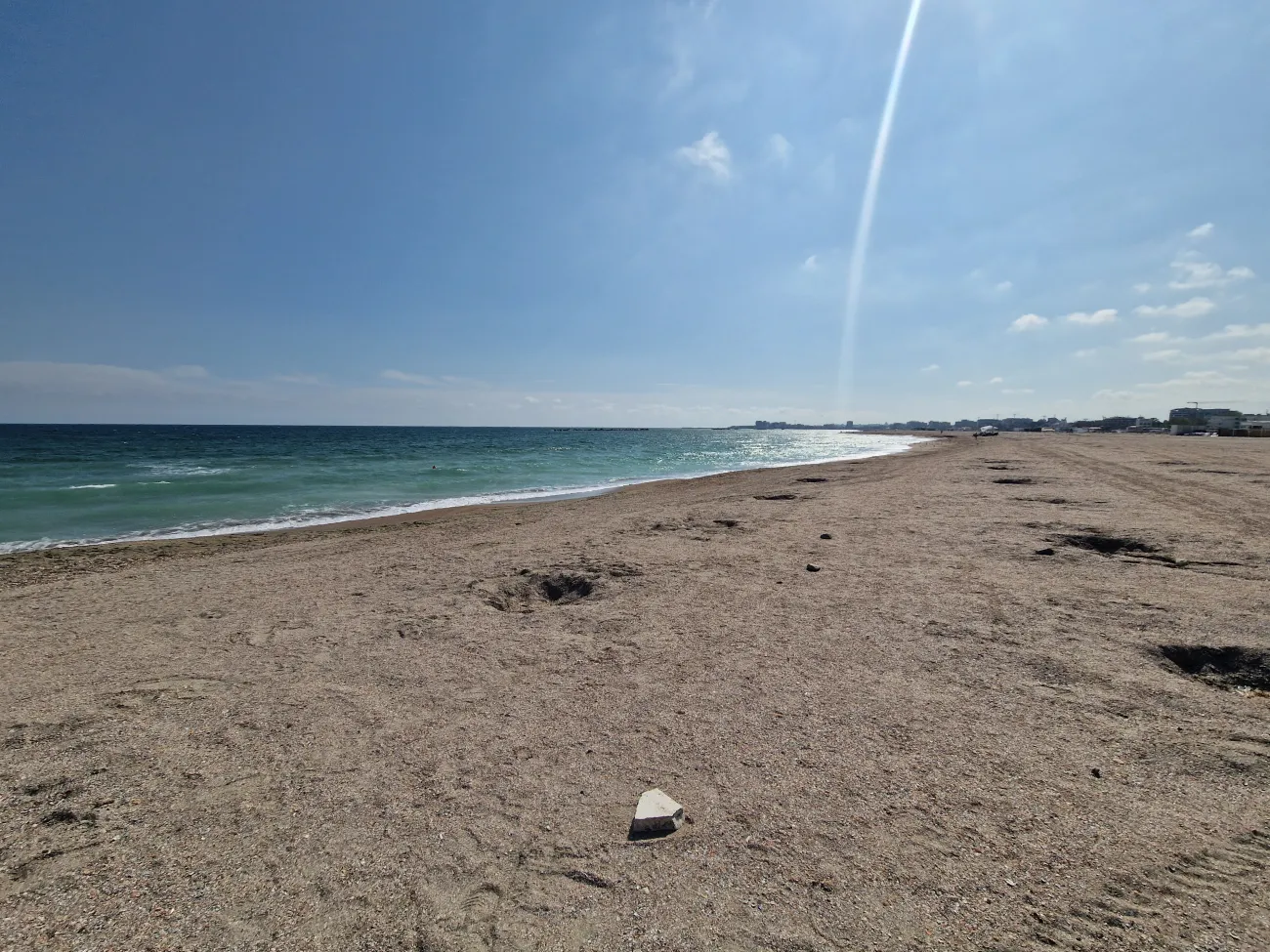 An expanse of Riviera Beach, Constanța in Romania