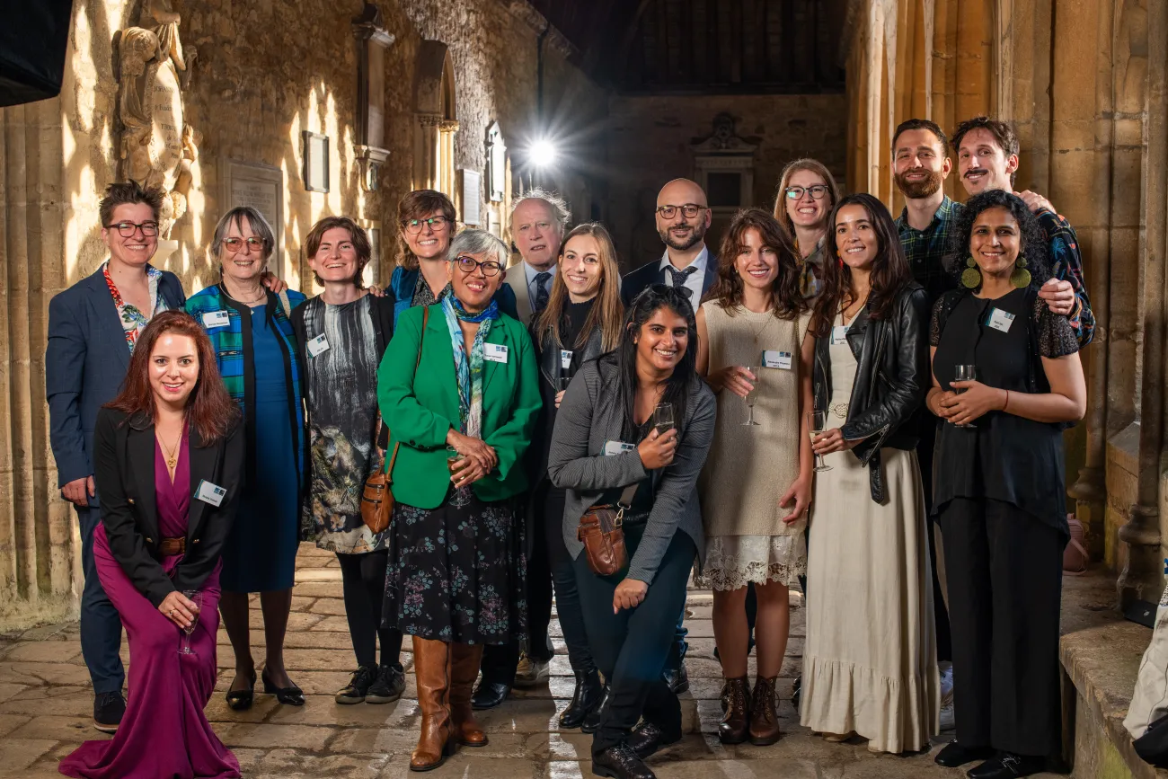 Group shot of attendees in their finery