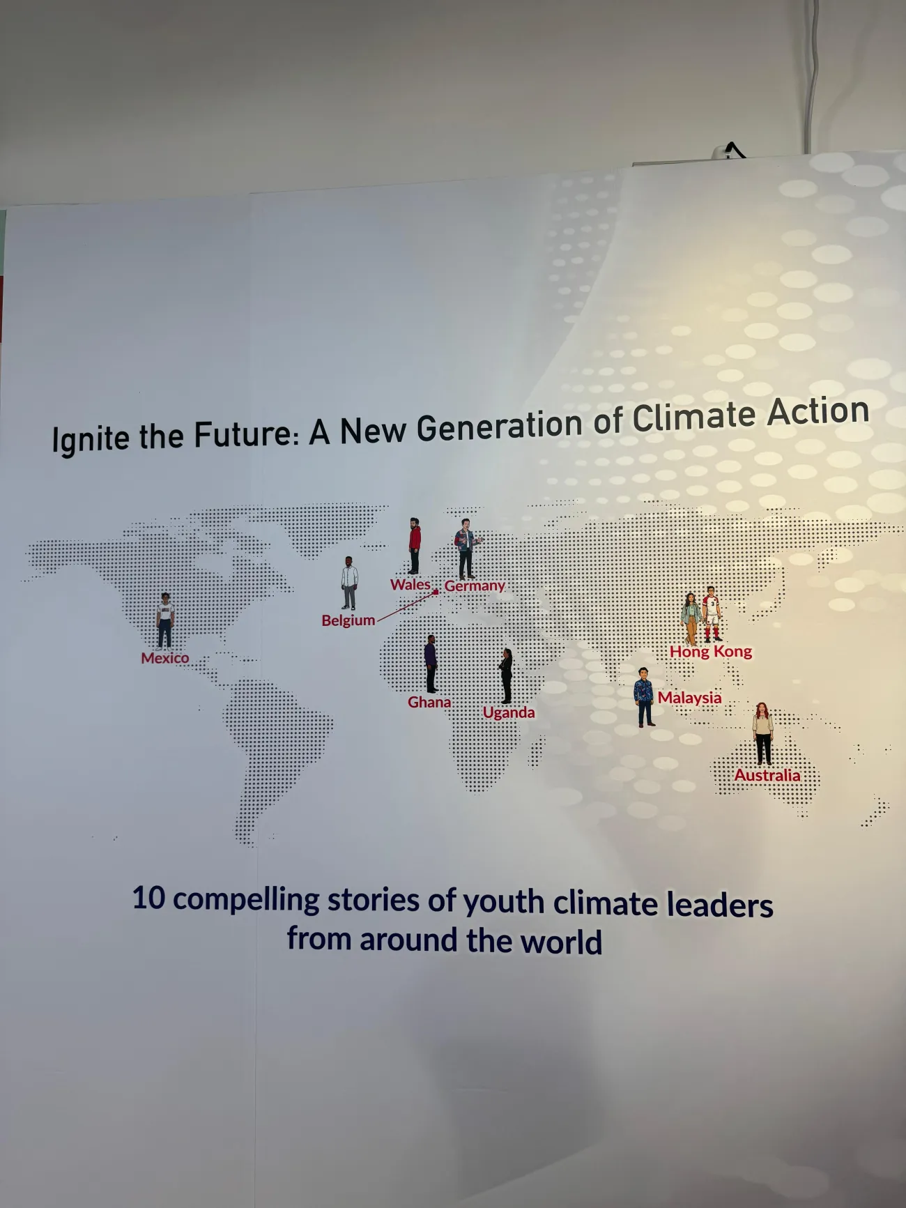 Artwork showing where the changemakers are based around the world