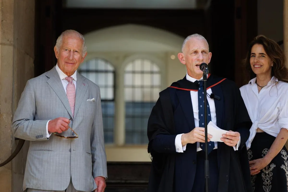 HRH King Charles at Oriel College